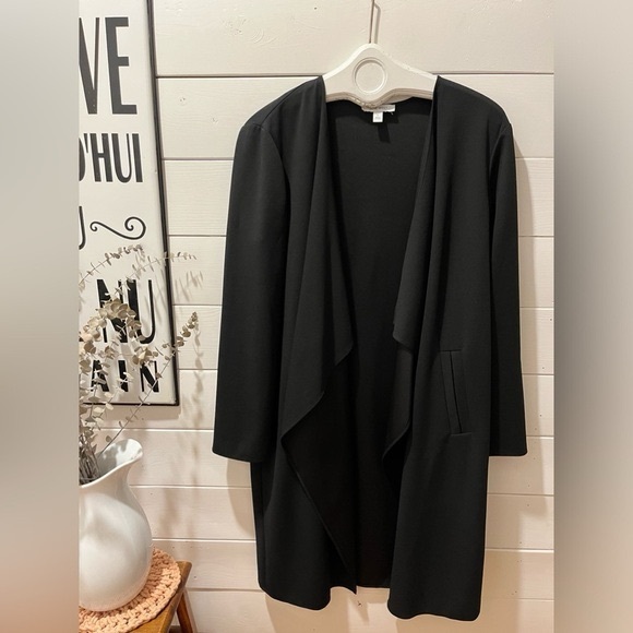 NINE WEST long  open front cardigan size L - Picture 5 of 6